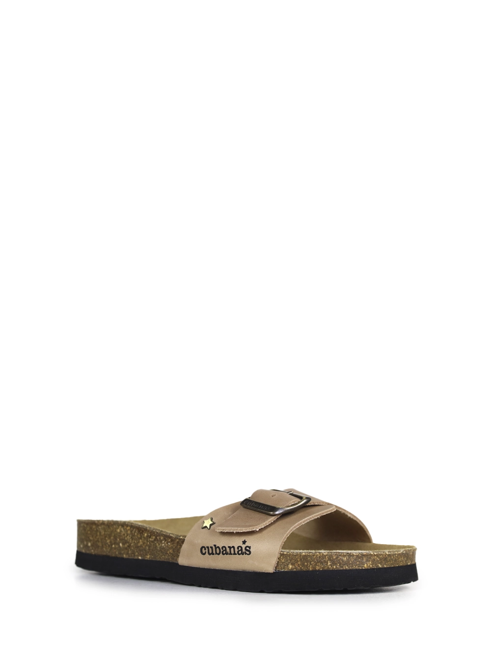 Julia-Sandália em Pele Beige com Tira Única - Image 2