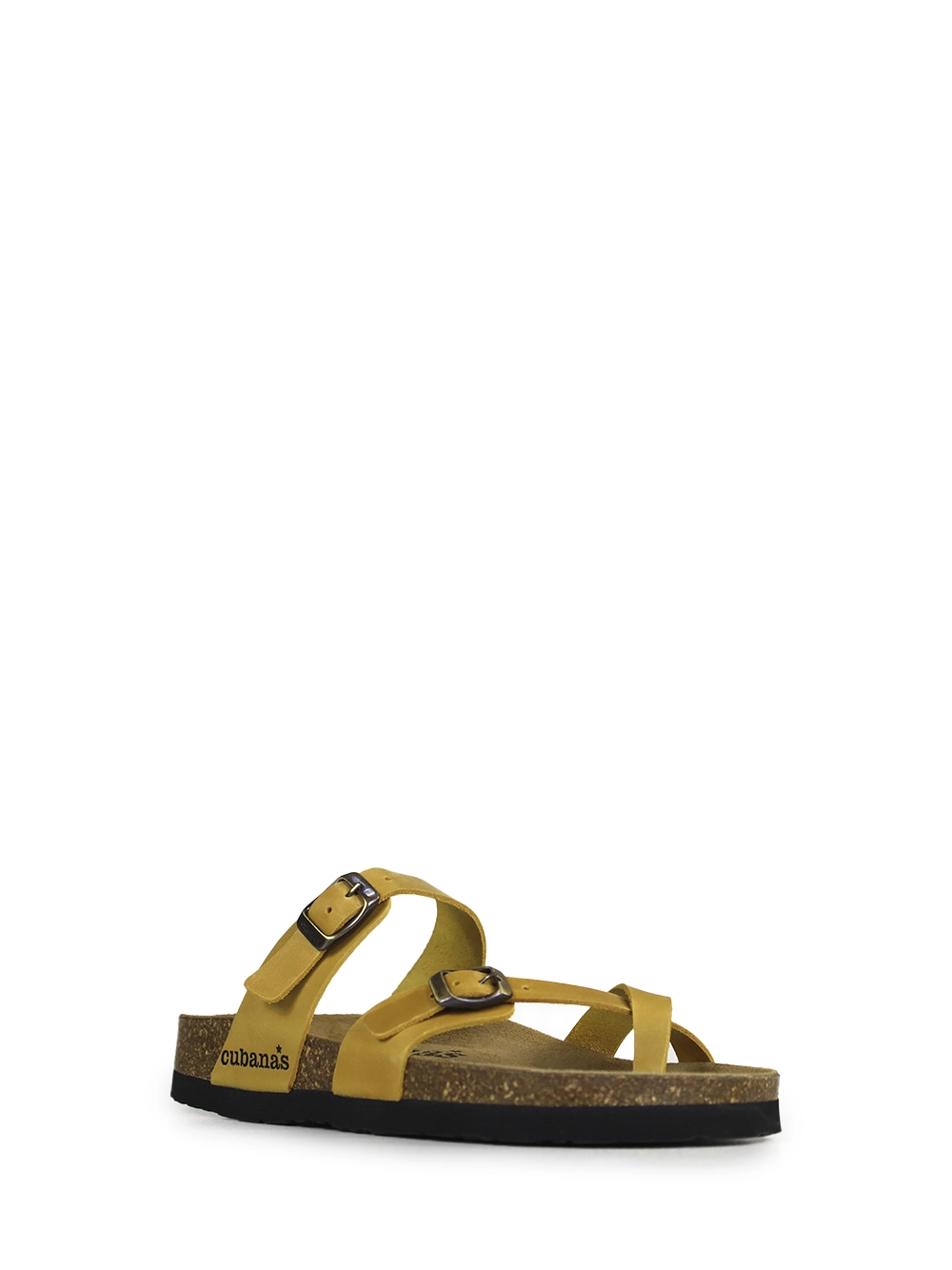 Nazare-Sandália em Pele Amarela com Múltiplas Tiras - Image 2