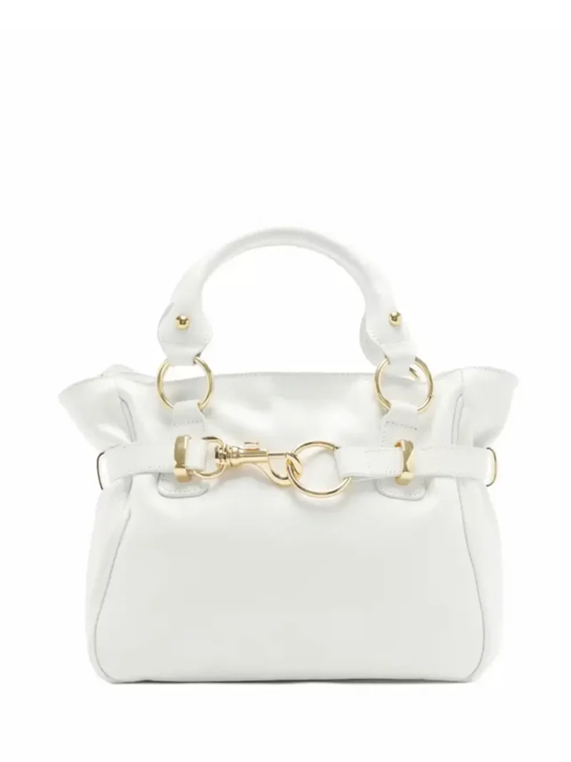 Mala Tote Arezzo em Pele Branca e Alça Tiracolo