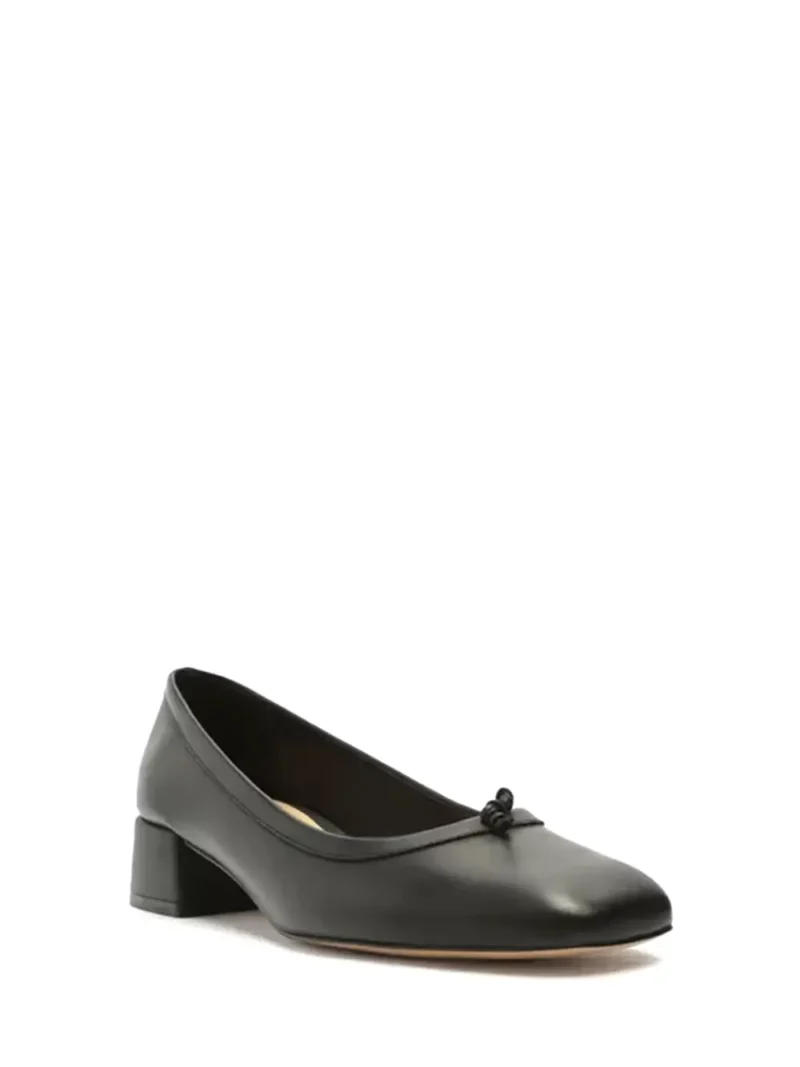 Alternative view of Scarpin Arezzo Preto em Pele e Biqueira Quadrada