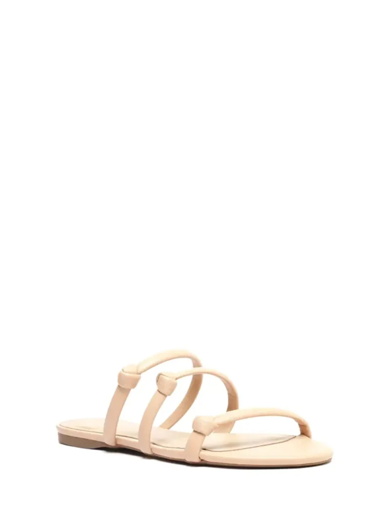 Alternative view of Sandália Arezzo em Pele Beige com Três Tiras