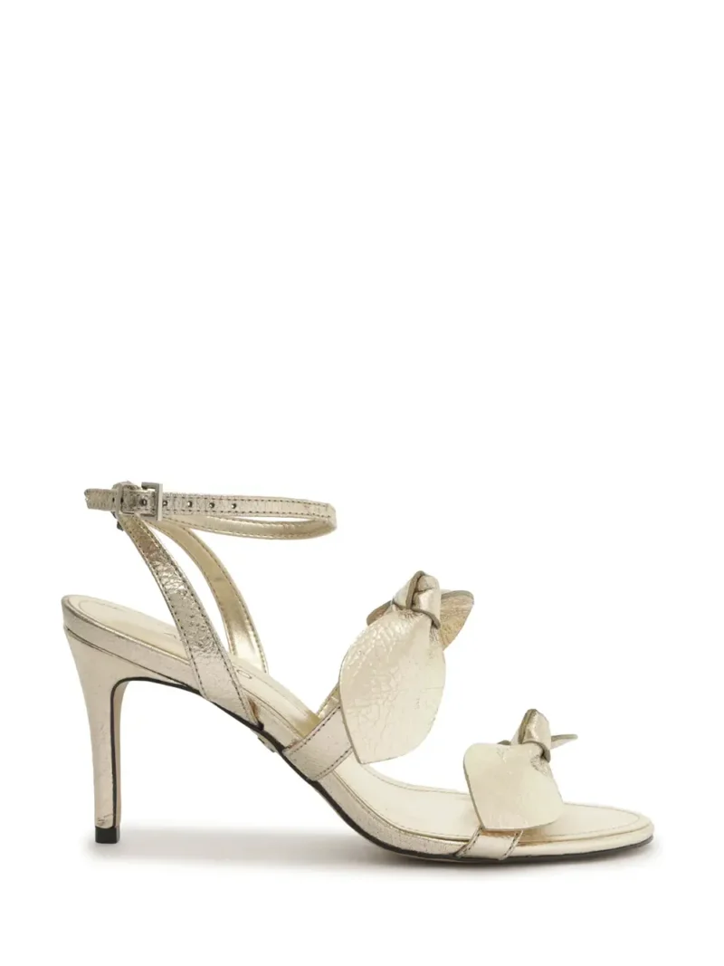 Sandália Arezzo em Pele Dourada com Pormenor de Laço