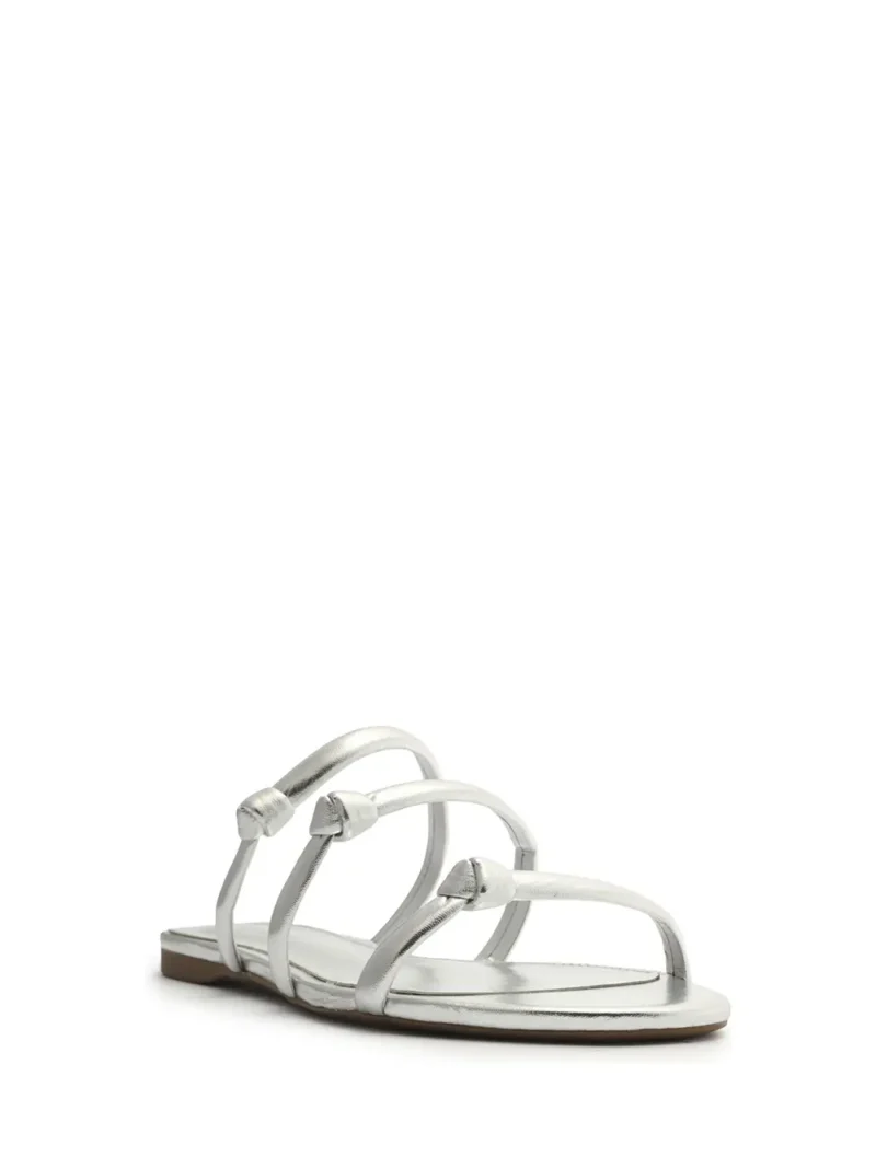 Alternative view of Sandália Arezzo em Pele Prata e Três Tiras