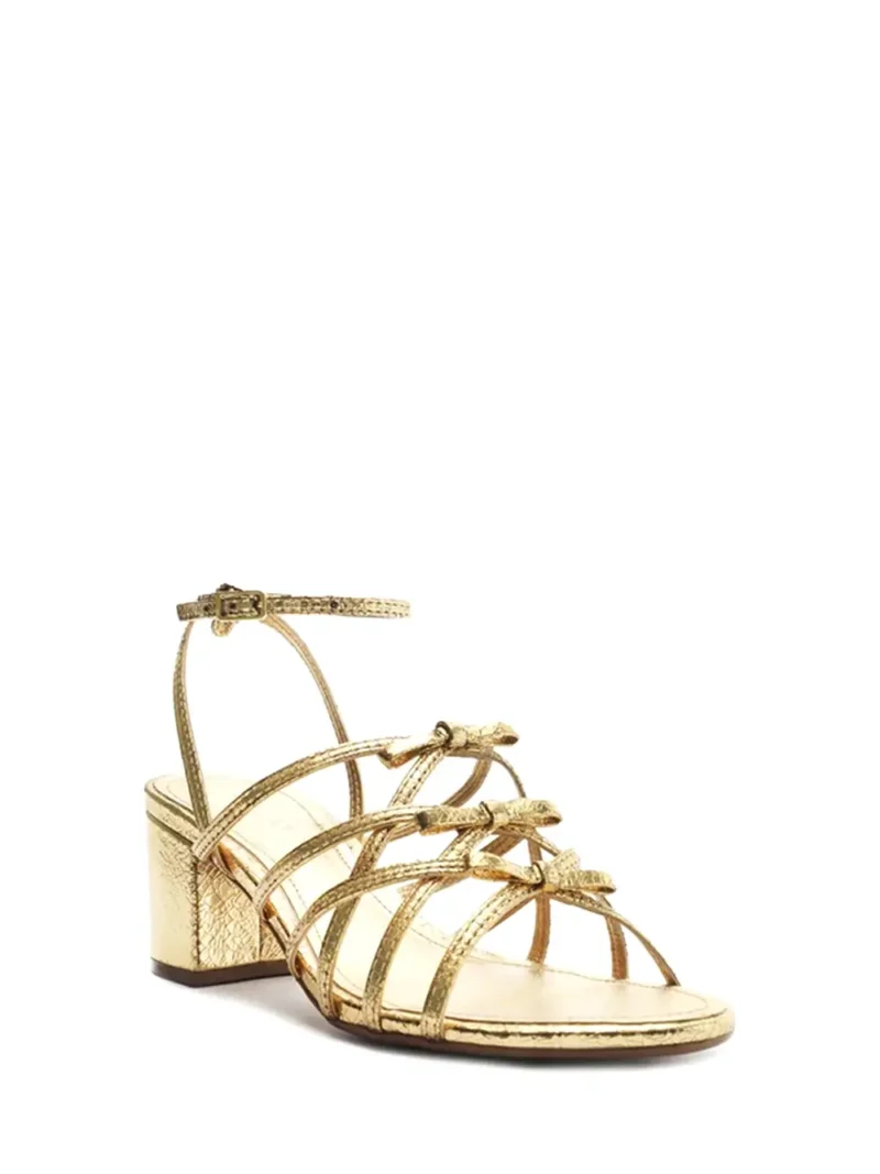 Alternative view of Sandália Arezzo em Pele Dourada e Pormenor de Laço