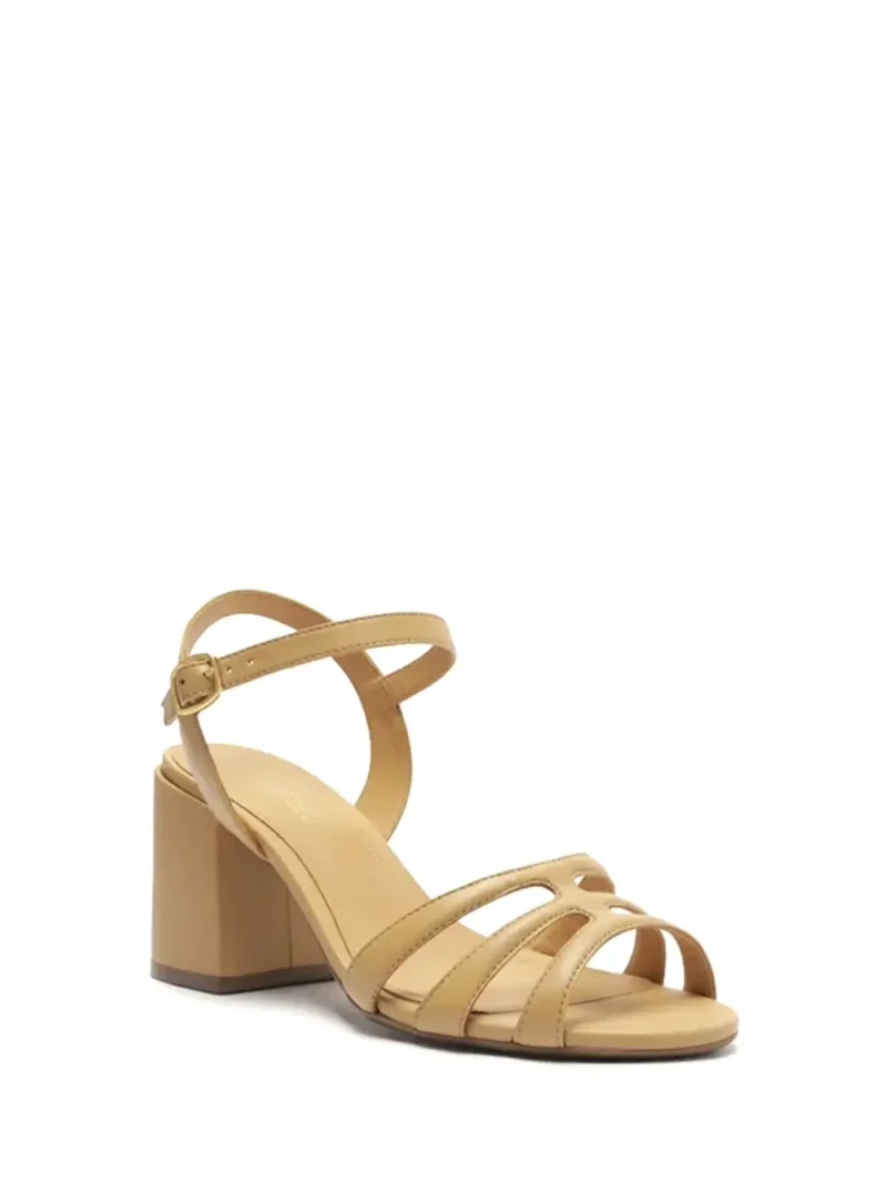 Alternative view of Sandália Arezzo em Pele Beige e Múltiplas Tiras