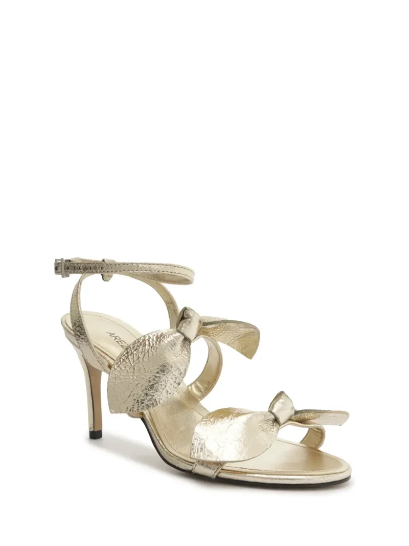 Alternative view of Sandália Arezzo em Pele Dourada com Pormenor de Laço