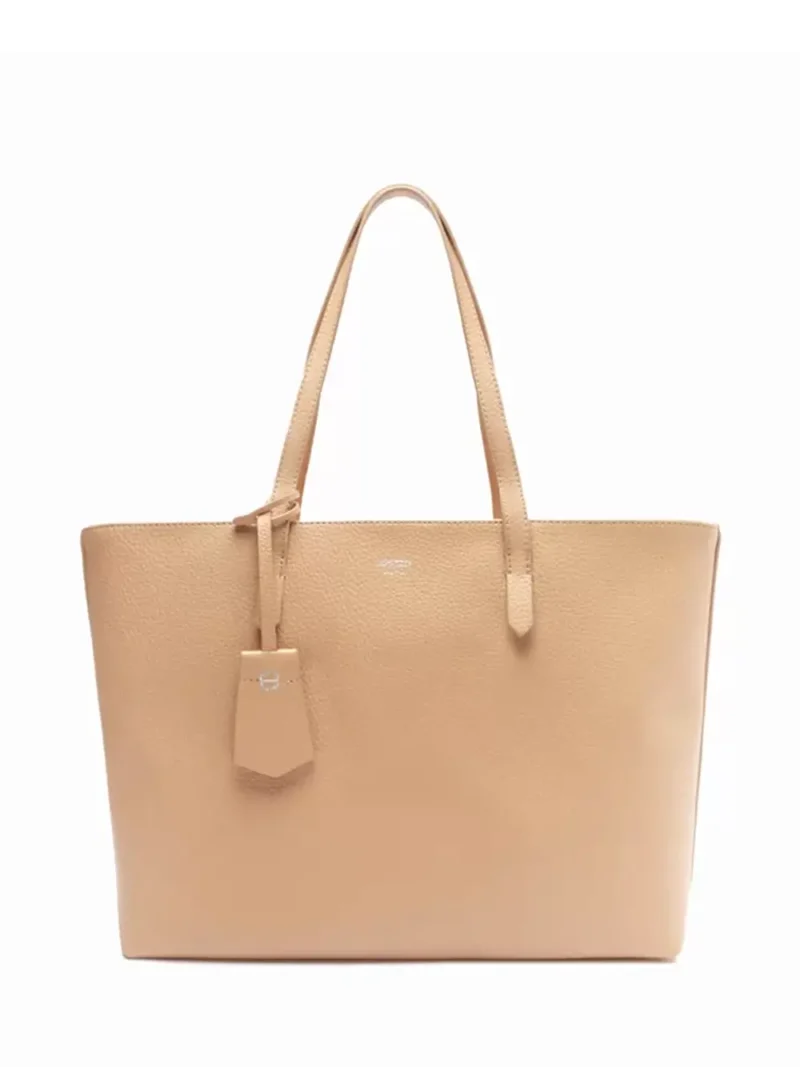 Mala Shopper Arezzo em Pele Beige