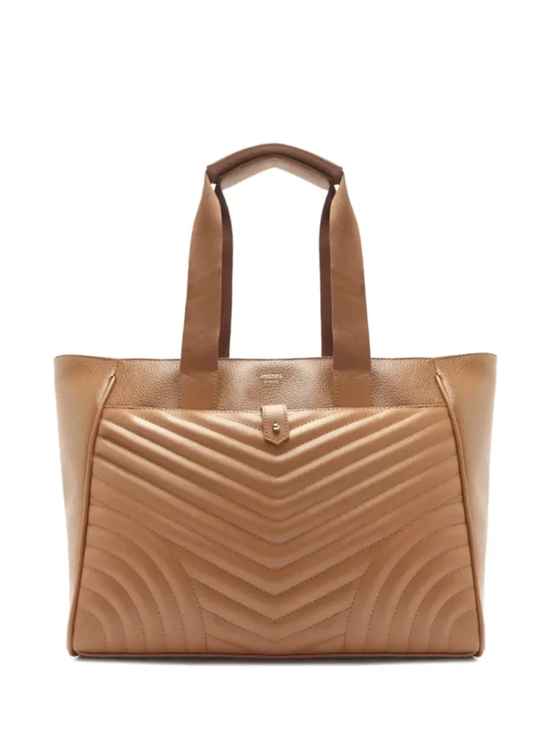 Mala Shopper Arezzo em Pele Camel
