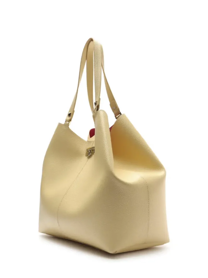 Mala Arezzo Shopper em Pele Beige