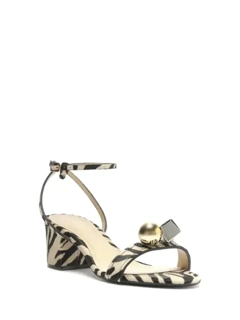 Alternative view of Sandália Arezzo em Animal Print e Pormenor na Tira