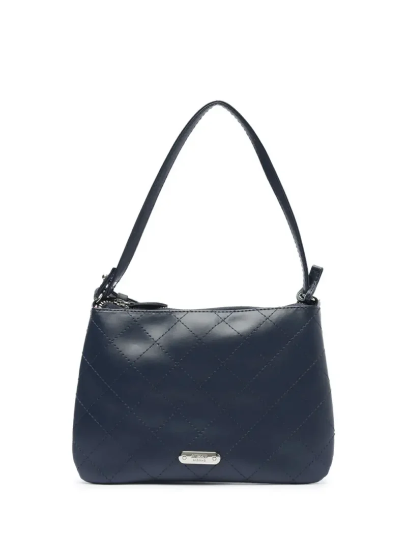 Mala Arezzo de Ombro em Pele Azul Escuro