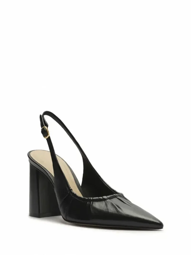 Alternative view of Scarpin Arezzo Preto em Pele