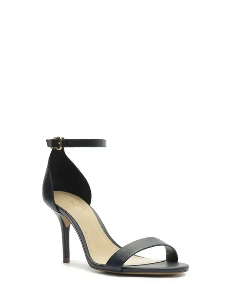 Alternative view of Sandália Preta em Pele e Salto Fino