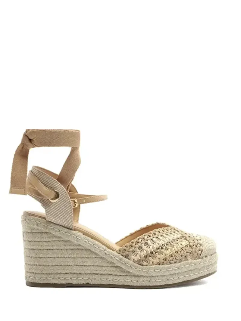 Sandália de Cunha em Beige