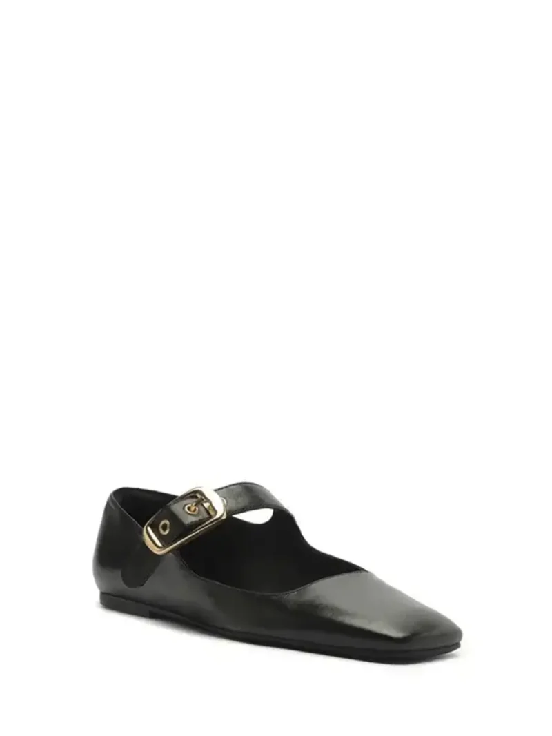 Alternative view of Sabrina Arezzo Preta em Pele e Tira com Fivela