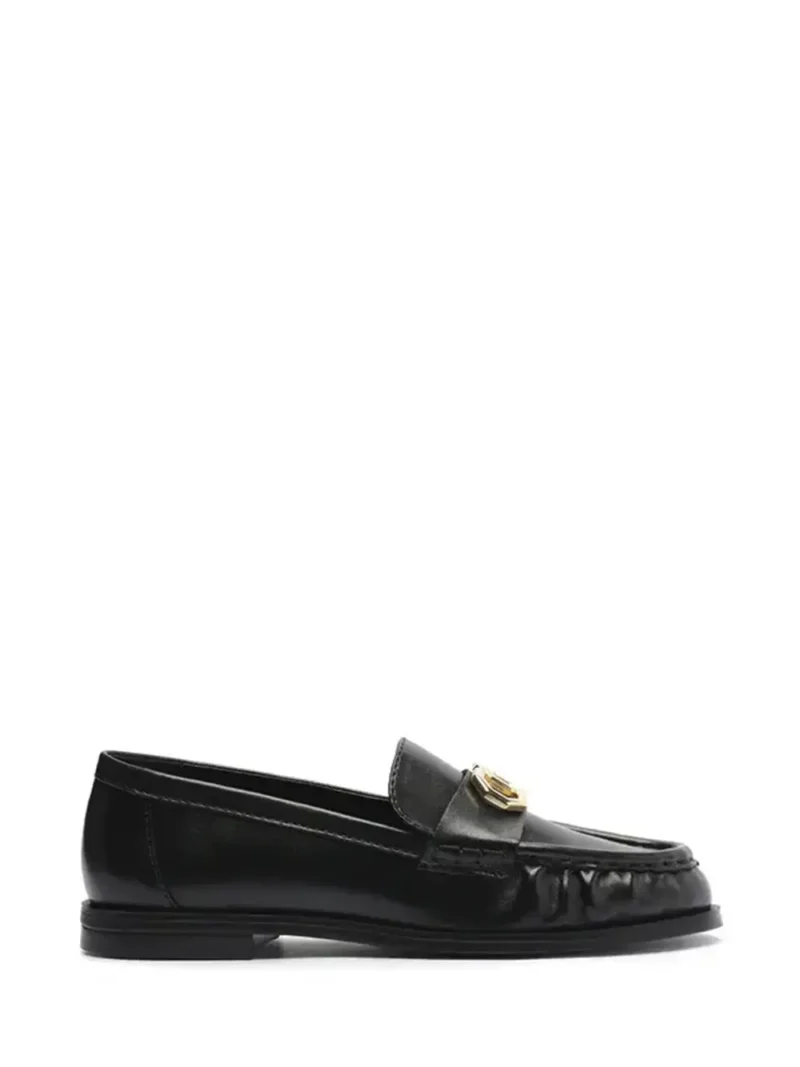 Loafer Arezzo Preto em Pele