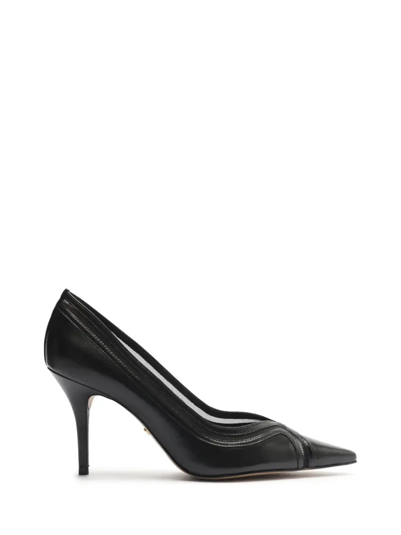 Scarpin Arezzo Preto em Pele