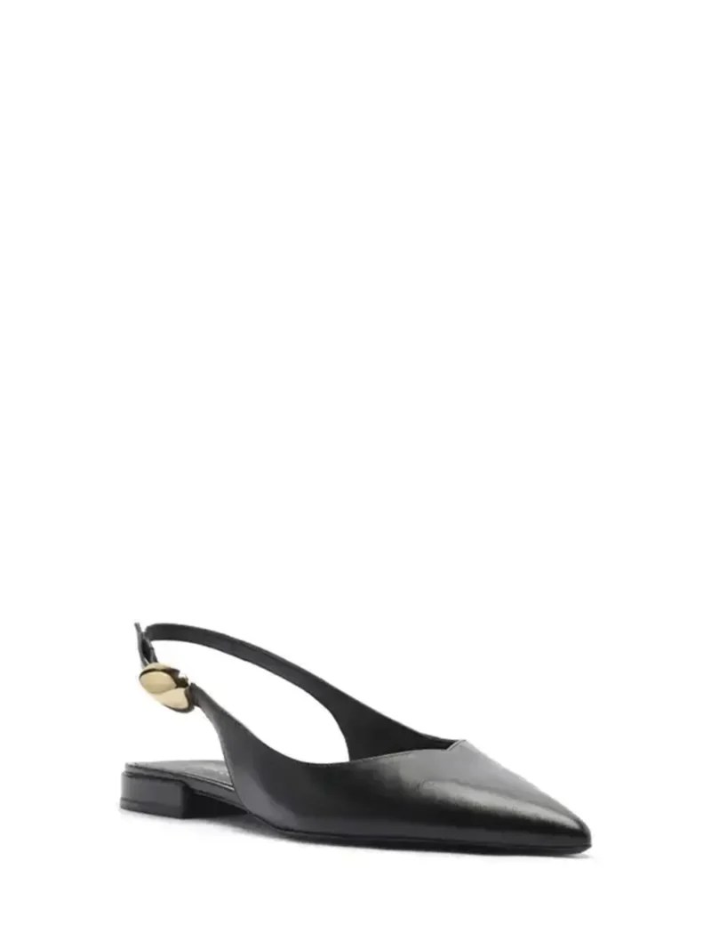 Alternative view of Mule Arezzo Preto em Pele