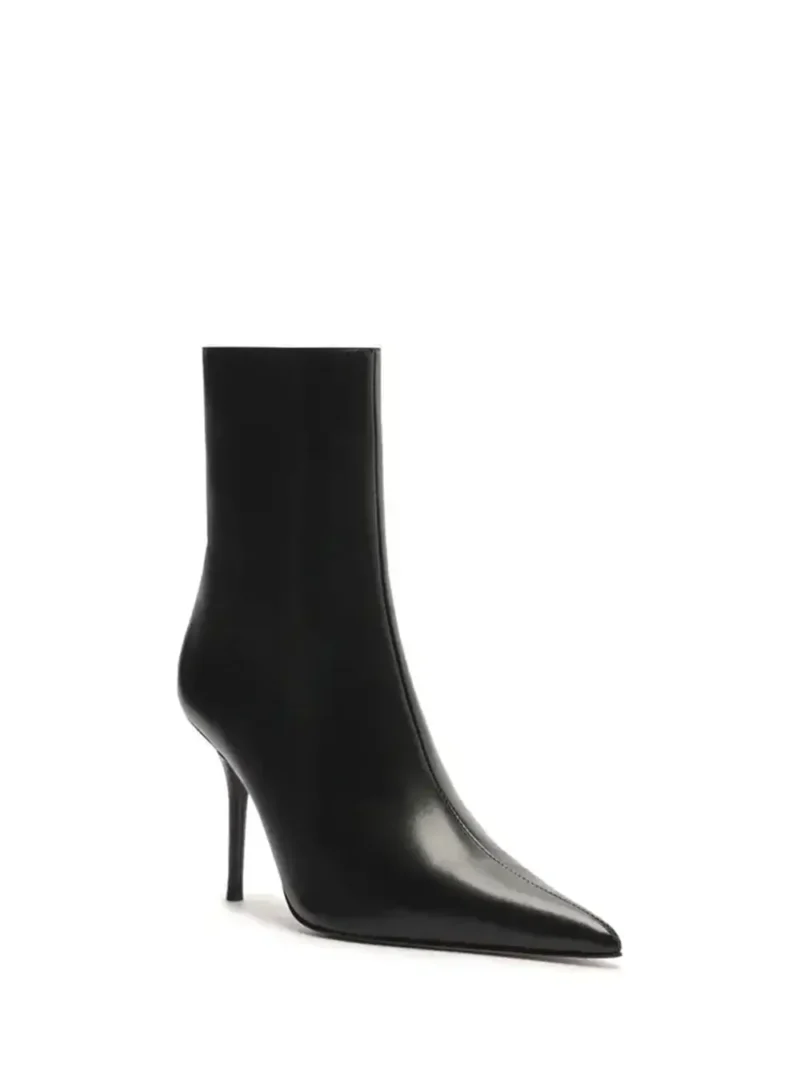 Alternative view of Bota Arezzo Preta em Pele e Biqueira Fina