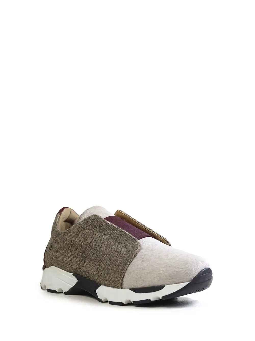 Ténis de Burel Beige com Pelo Branco - Image 2