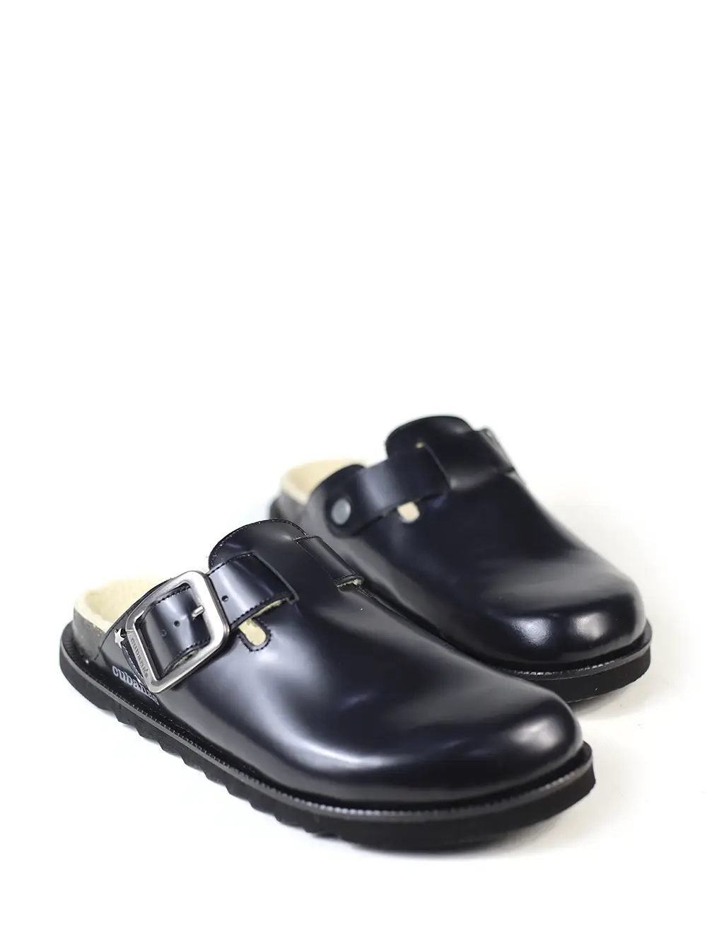 Maria-Sandália Preta Homem em Pele e Pelo Natural - Image 4