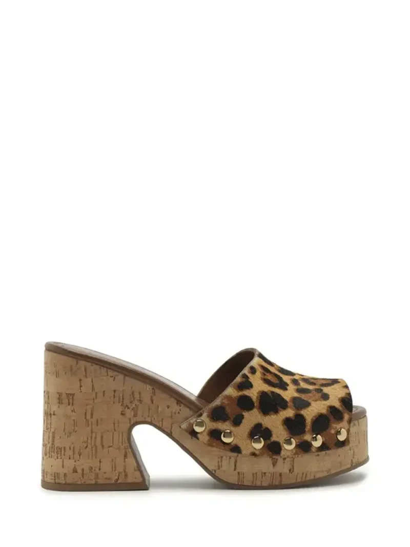 Sandália Plataforma em Animal Print Leopardo