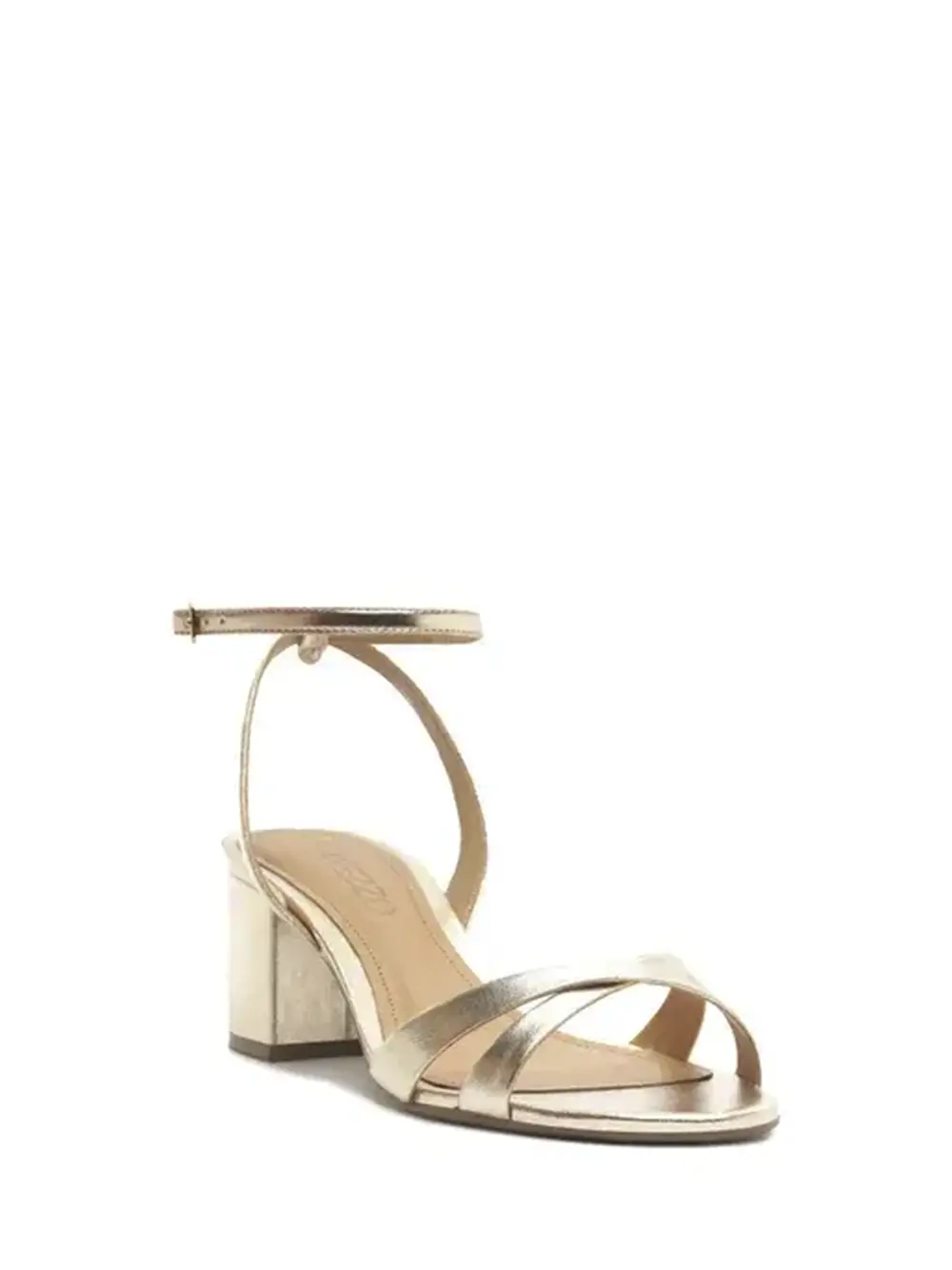 Sandália Arezzo em Pele Dourada com Tiras - Image 2