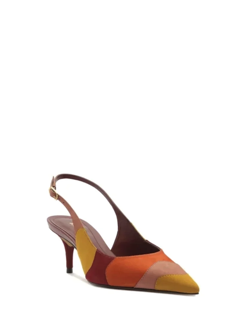 Alternative view of Scarpin em Camurça Multicolorida