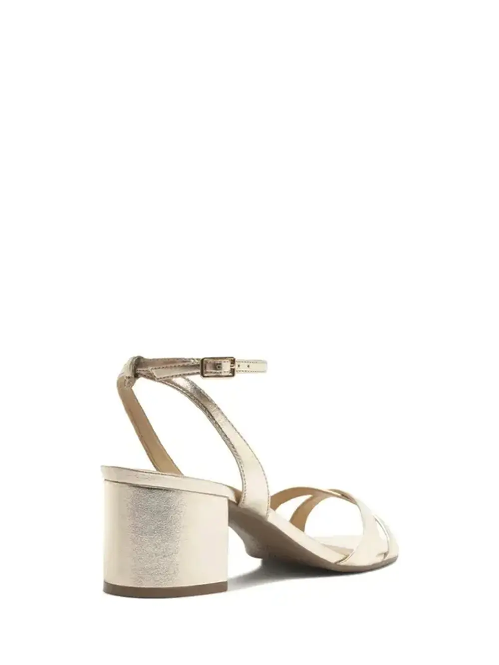 Sandália Arezzo em Pele Dourada com Tiras - Image 3