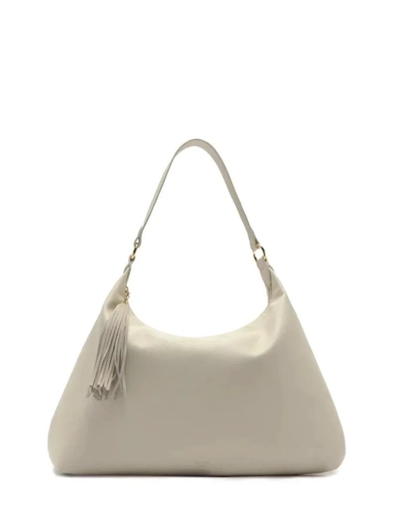 Mala Hobo Maxi em Pele Branca