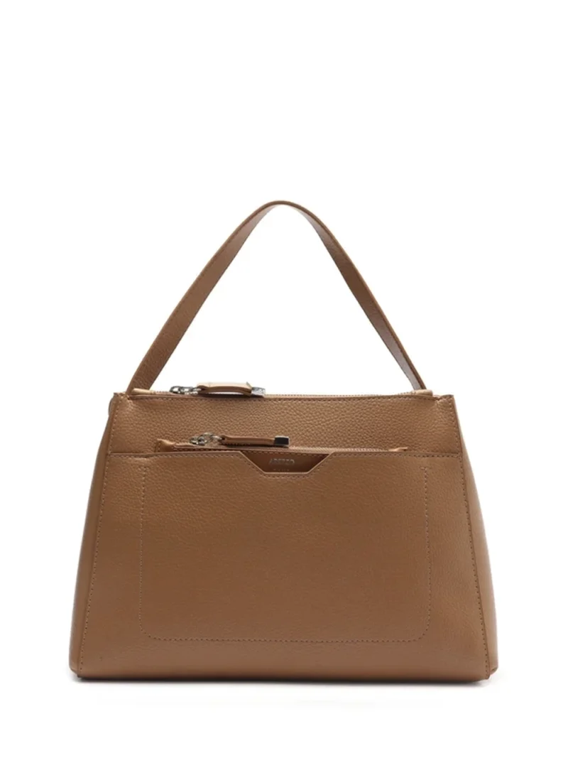 Mala Tote em Pele Castanha