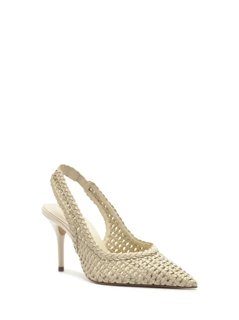 Alternative view of Scarpin Off-White Tressê e Salto Médio