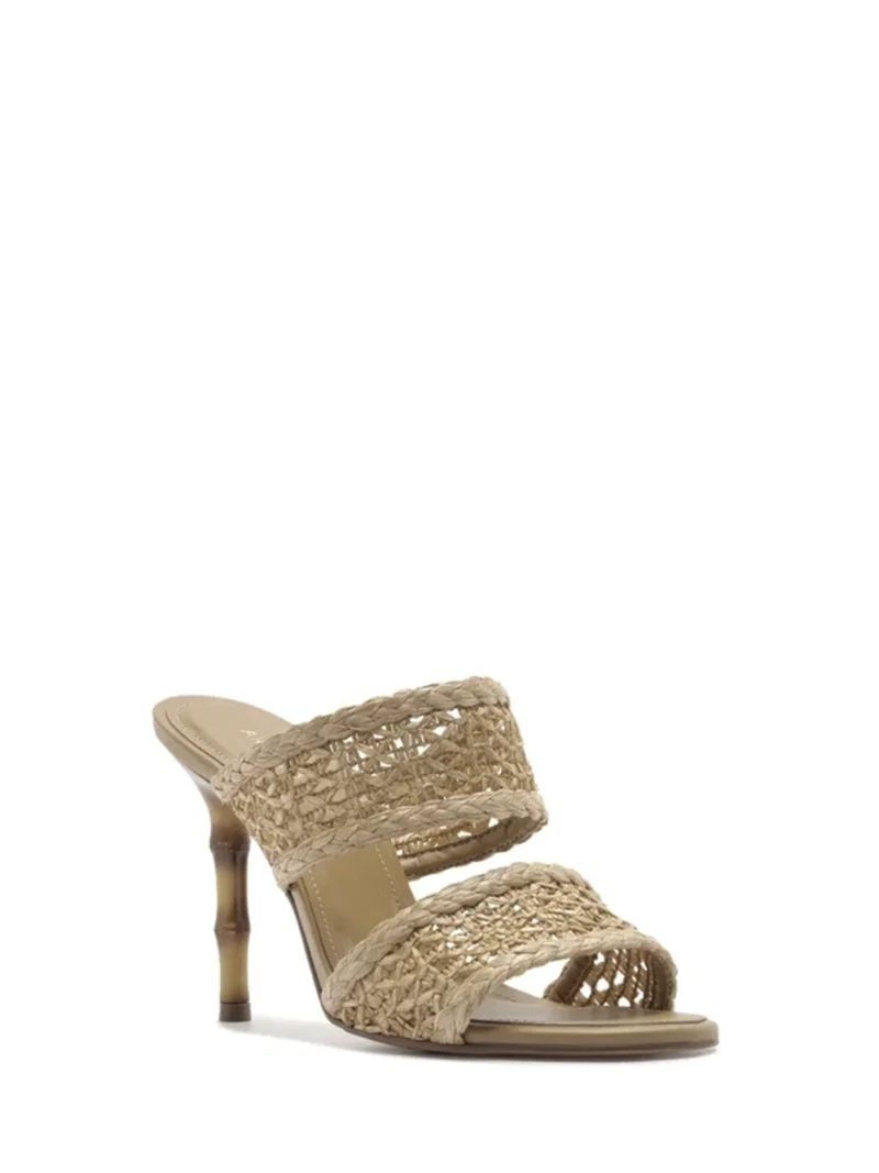 Alternative view of Sandália Palha Salto Alto Bambu Tiras Largas