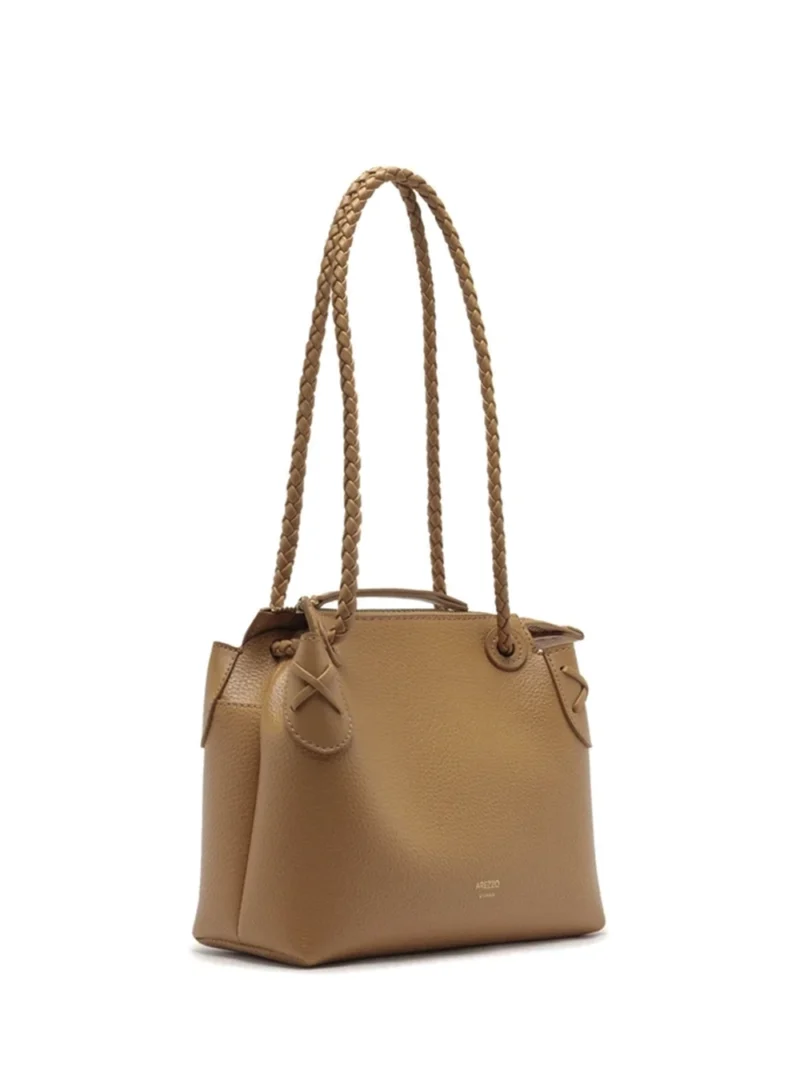 Alternative view of Mala em Pele Castanha Média e Alça Tiracolo