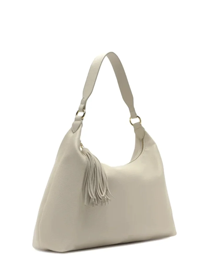 Alternative view of Mala Hobo Maxi em Pele Branca