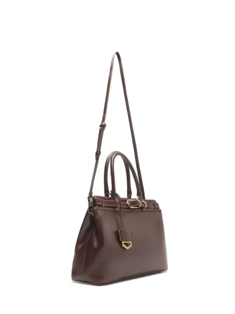 Alternative view of Mala Tote Maxi em Pele Vermelha