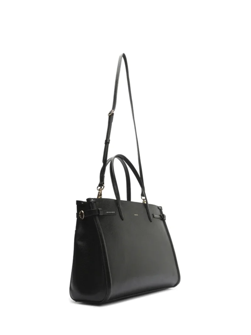 Alternative view of Mala Tote Maxi Preta em Pele