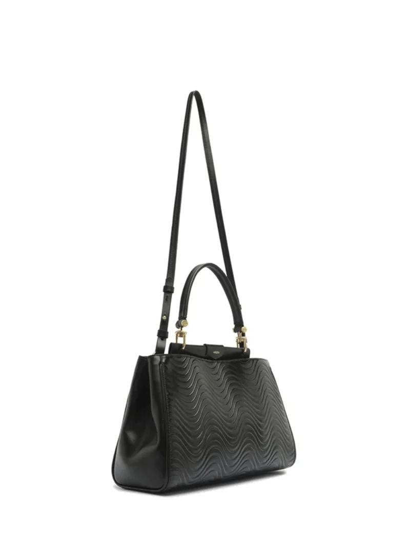 Alternative view of Mala Tote Maxi Preta em Pele