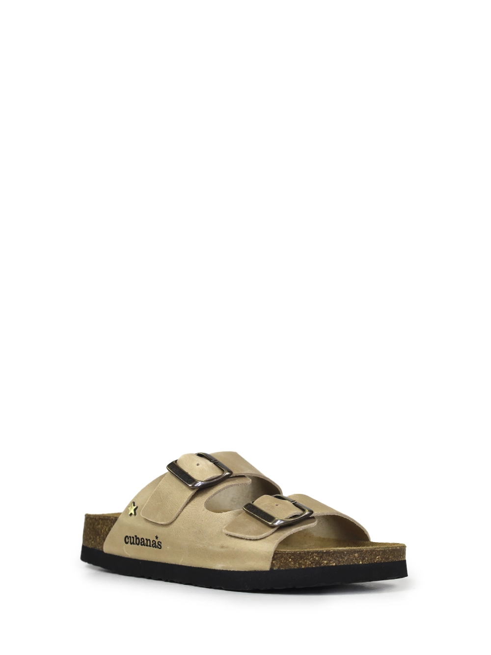 Sandália Amália em Pele Beige com Duas Tiras - Image 2