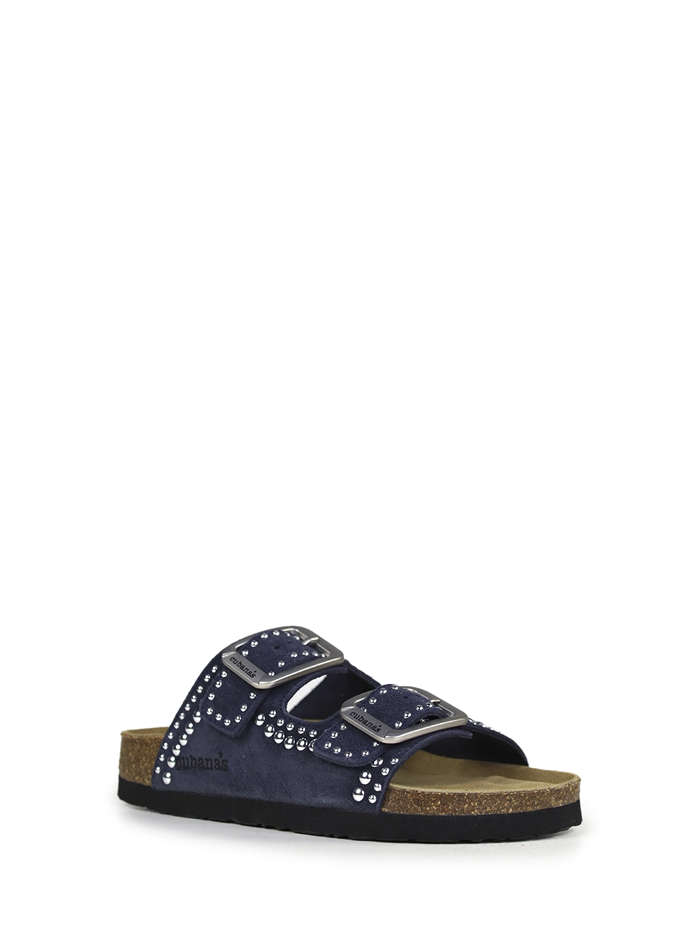 Sandália Amália em Camurça Azul e Tachas - Image 2