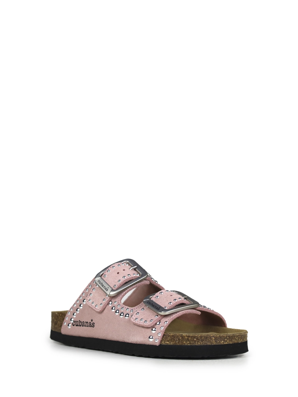 Sandália Amália em Camurça Rosa e Tachas - Image 2