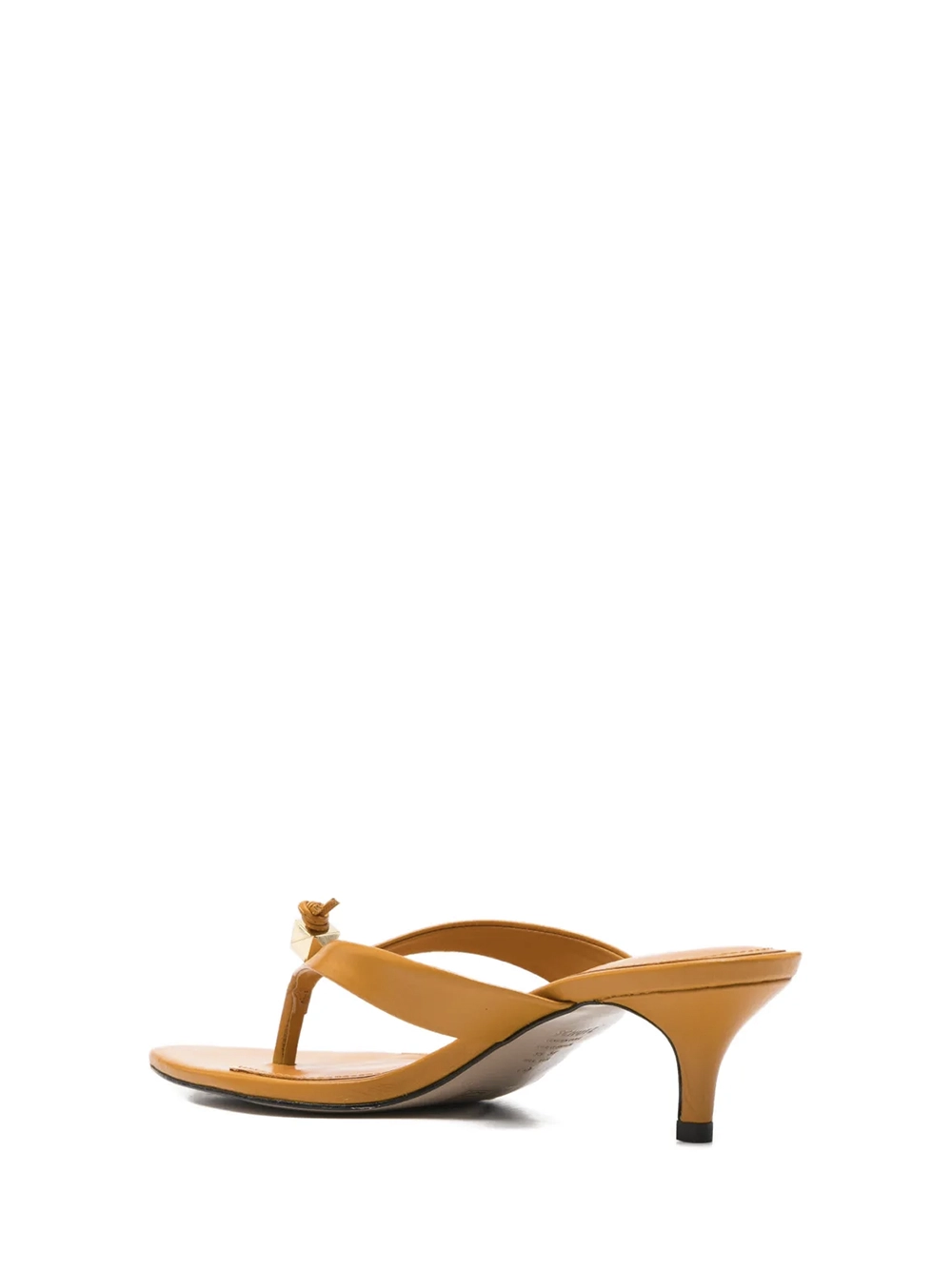 Sandália em Pele Laranja e Nó - Image 3