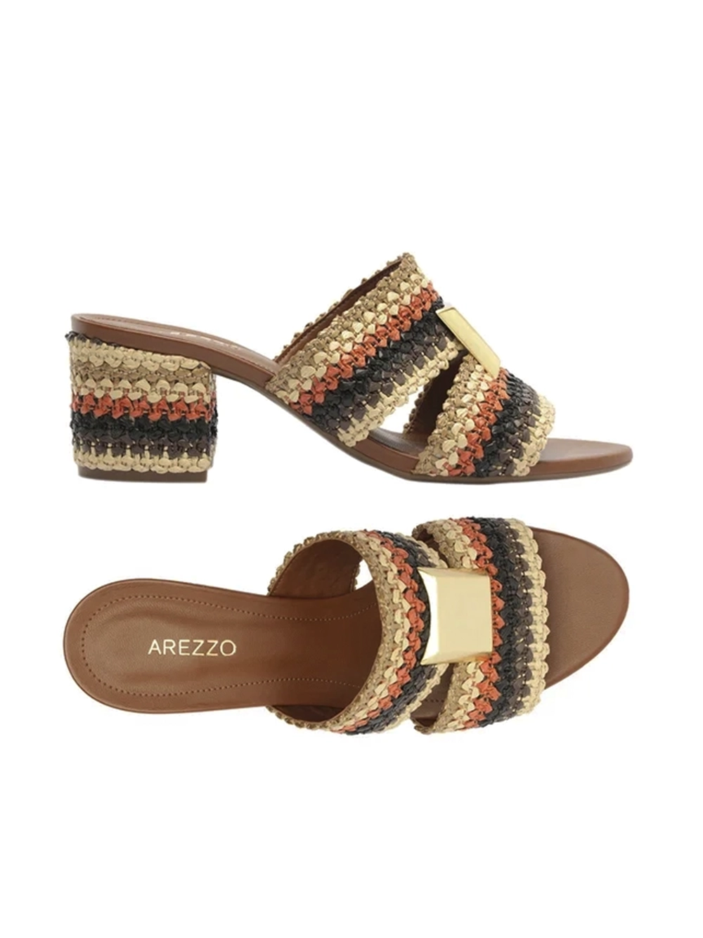 Mule Colorida Tramada Salto Médio - Image 4