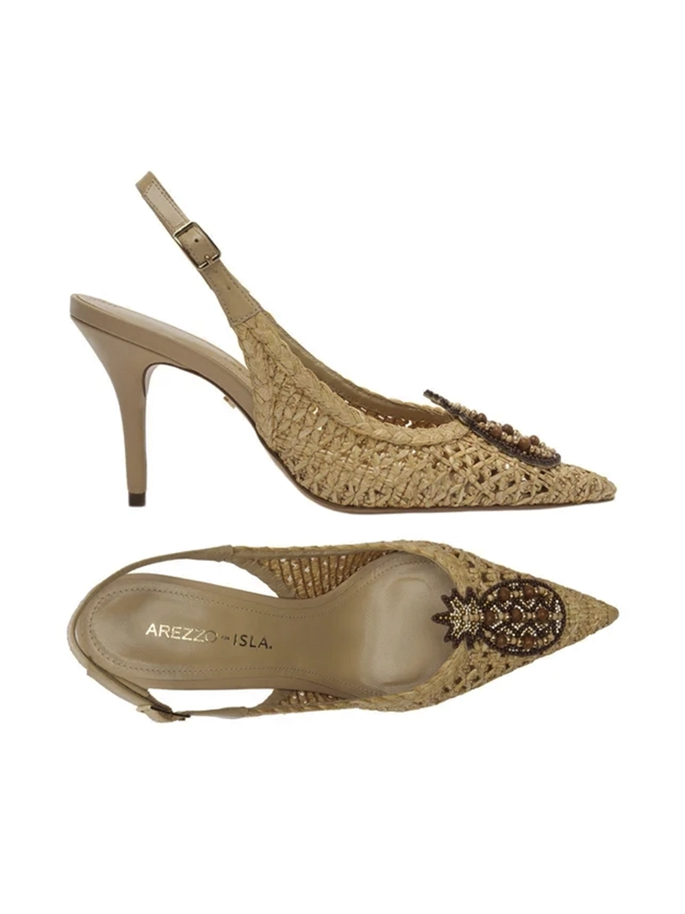 Scarpin em Palha Tressê Slingback - Image 4