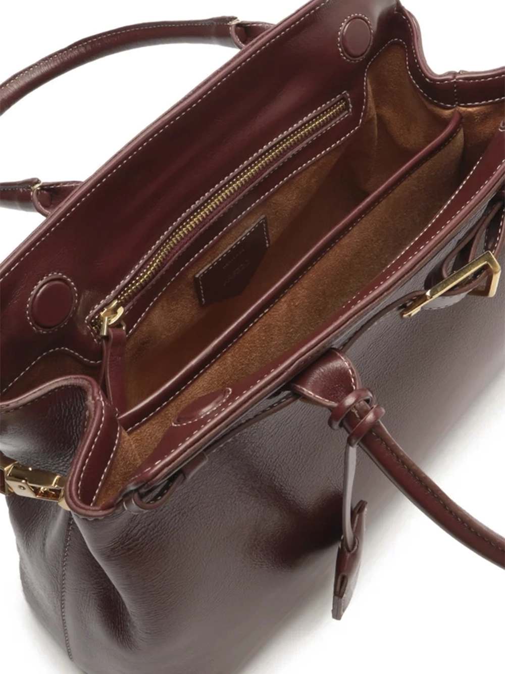 Mala Tote Maxi em Pele Vermelha - Image 4