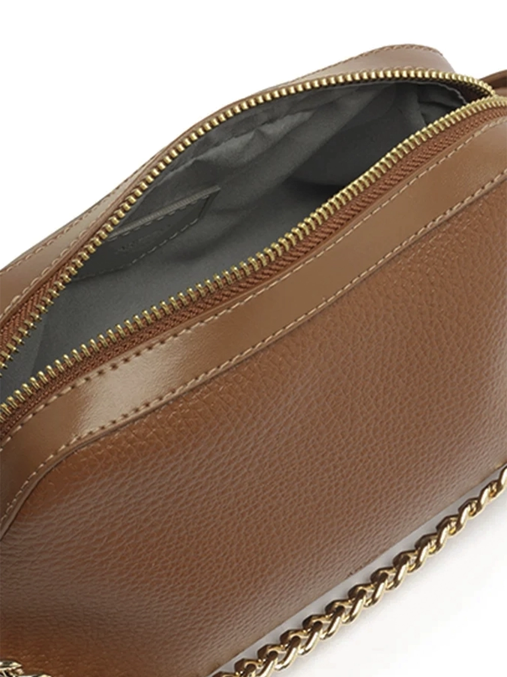 Mala Tote em Pele Camel e Corrente - Image 4