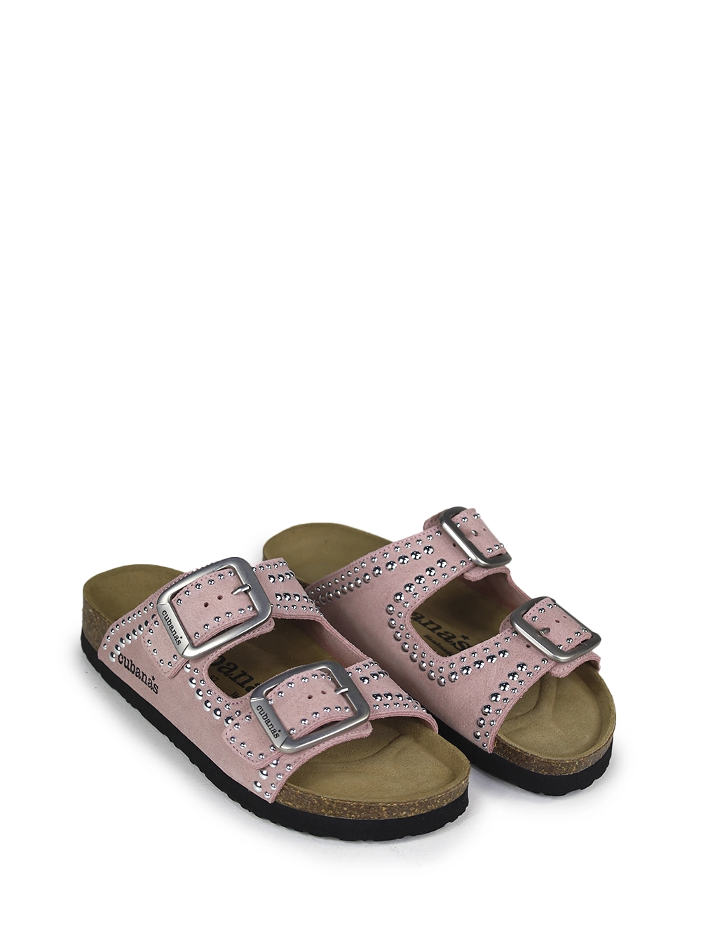 Sandália Amália em Camurça Rosa e Tachas - Image 4