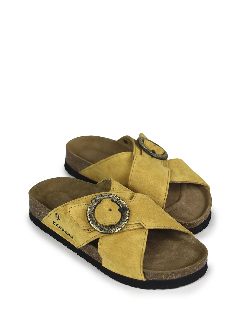Sandália Carmo em Camurça Amarela e Tiras Cruzadas - Image 4